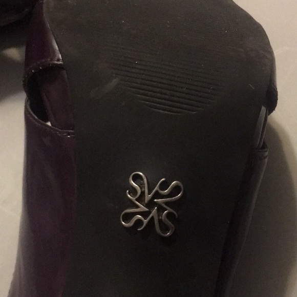 Simply Vera Wang Purple Platform High Heels 8.5 - Picture 9 of 10